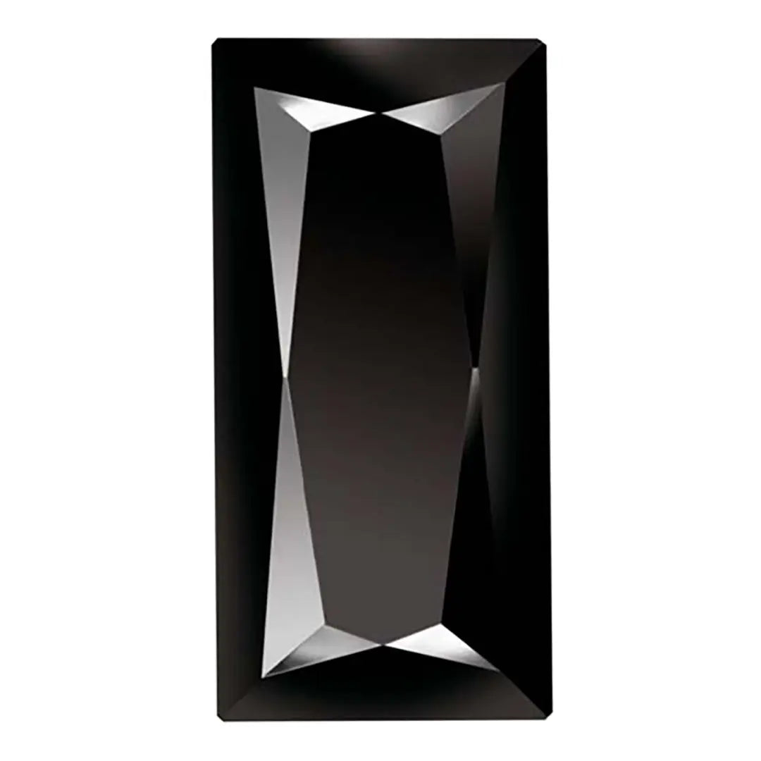 Preciosa Cubic Zirconia Baguette Princess Cut Black - Bluestreak Crystals
