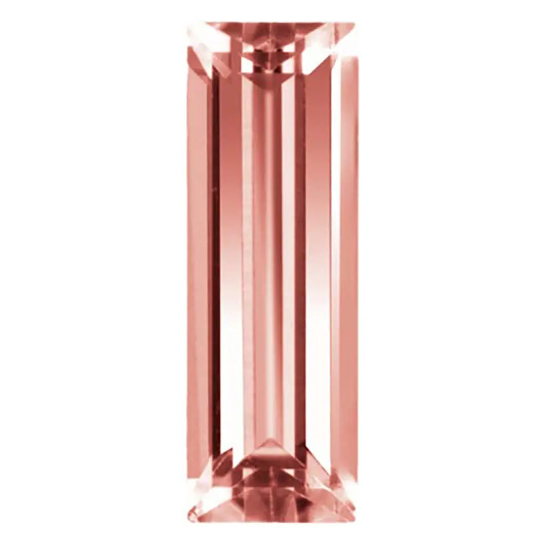 Preciosa Cubic Zirconia Baguette Step Cut Rhodolite - Bluestreak Crystals