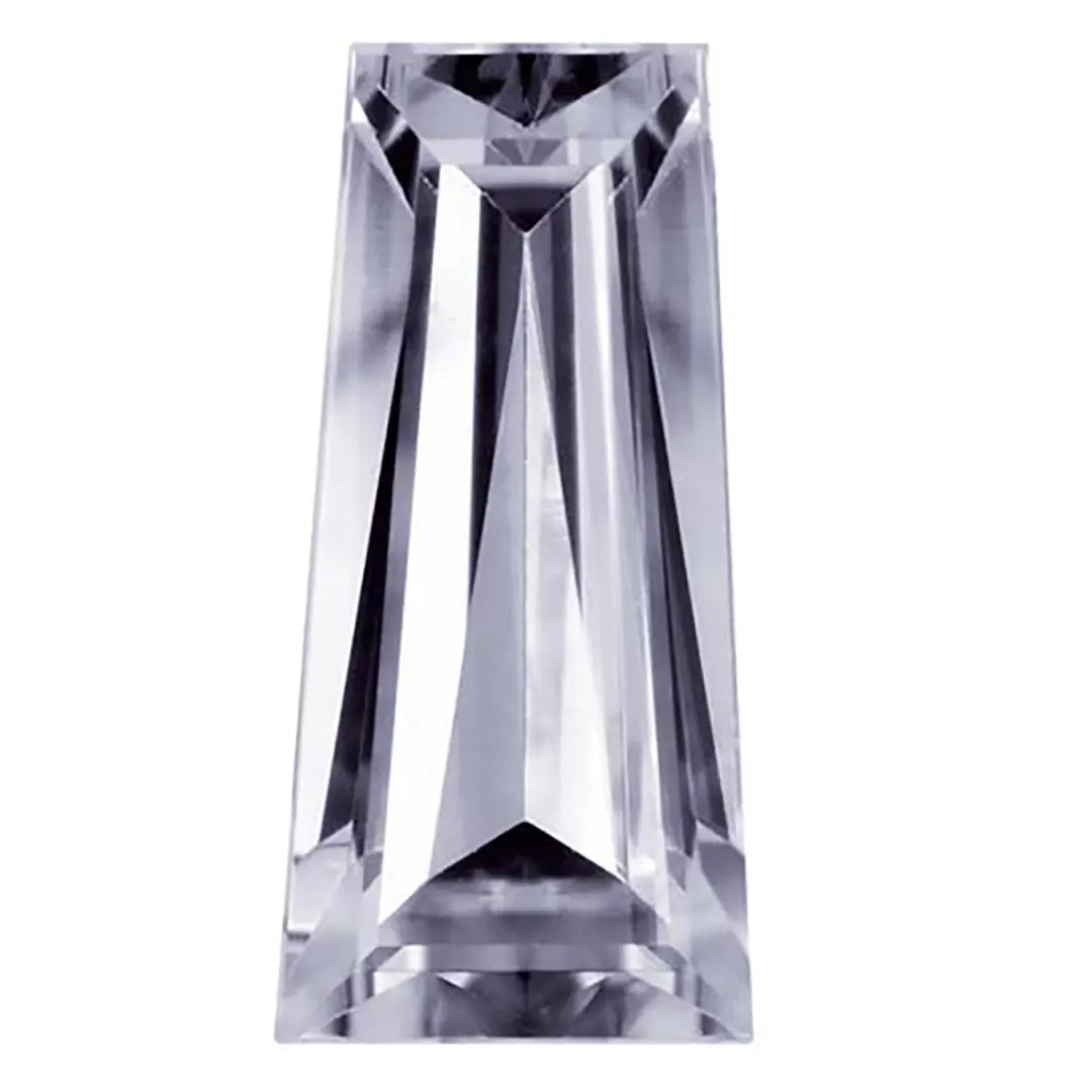 Preciosa Cubic Zirconia Baguette Tapered Cut Lavender - Bluestreak Crystals