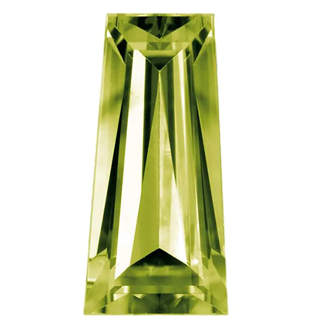 Preciosa Cubic Zirconia Baguette Tapered Cut Olive - Bluestreak Crystals