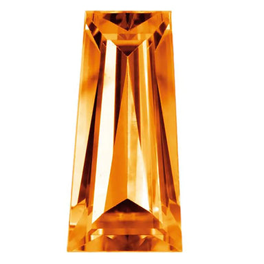 Preciosa Cubic Zirconia Baguette Tapered Cut Orange - Bluestreak Crystals