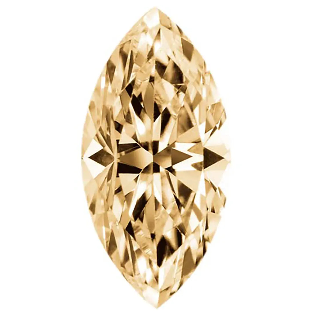 Preciosa Cubic Zirconia Marquise Diamond Cut Champagne - Bluestreak Crystals