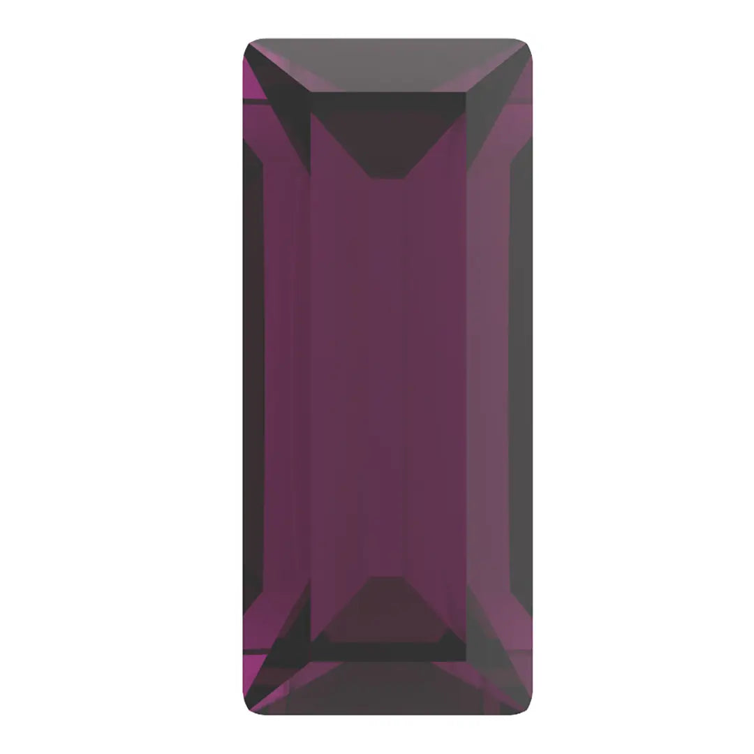 Preciosa Fancy Stones Baguette Amethyst - Bluestreak Crystals