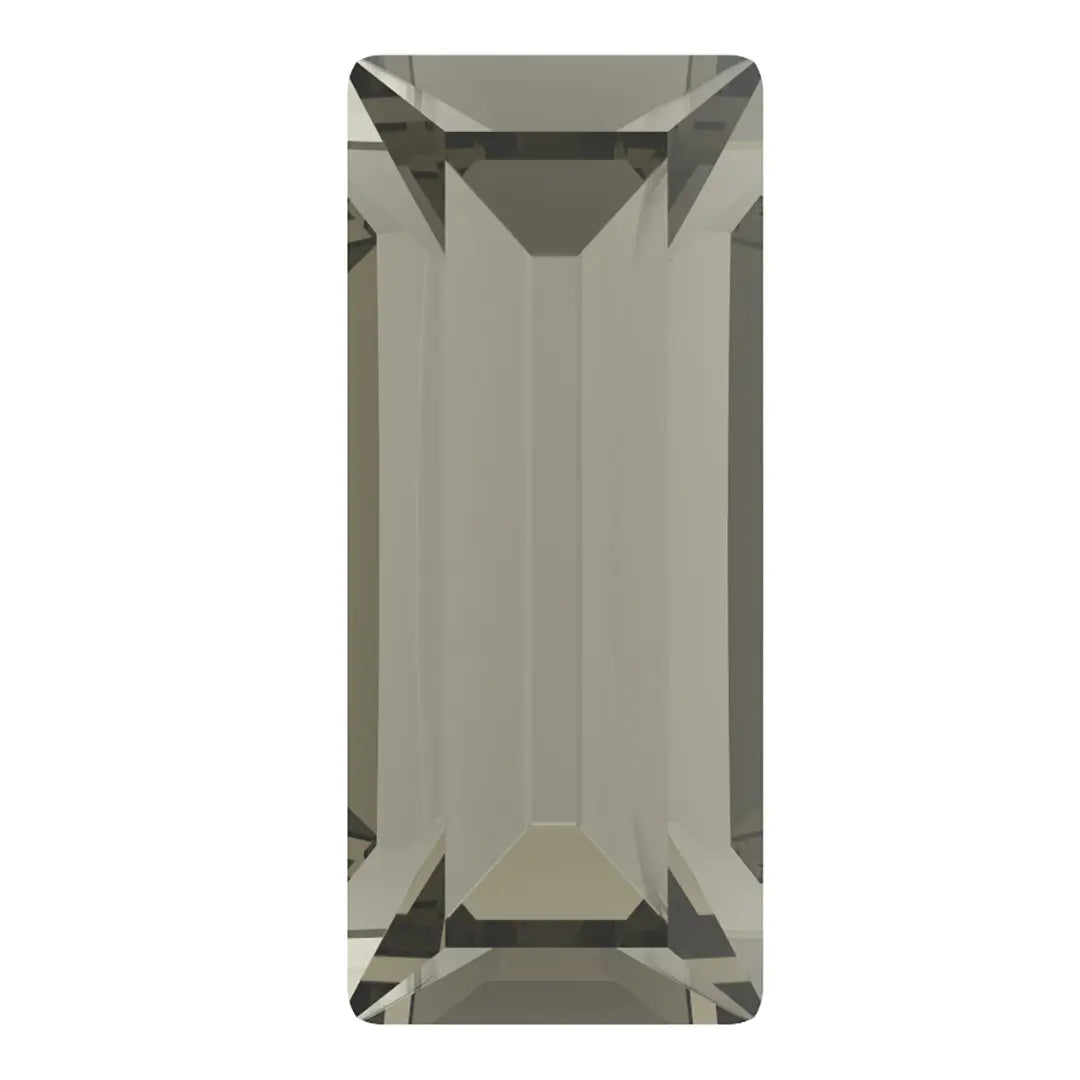Preciosa Fancy Stones Baguette Black Diamond - Bluestreak Crystals