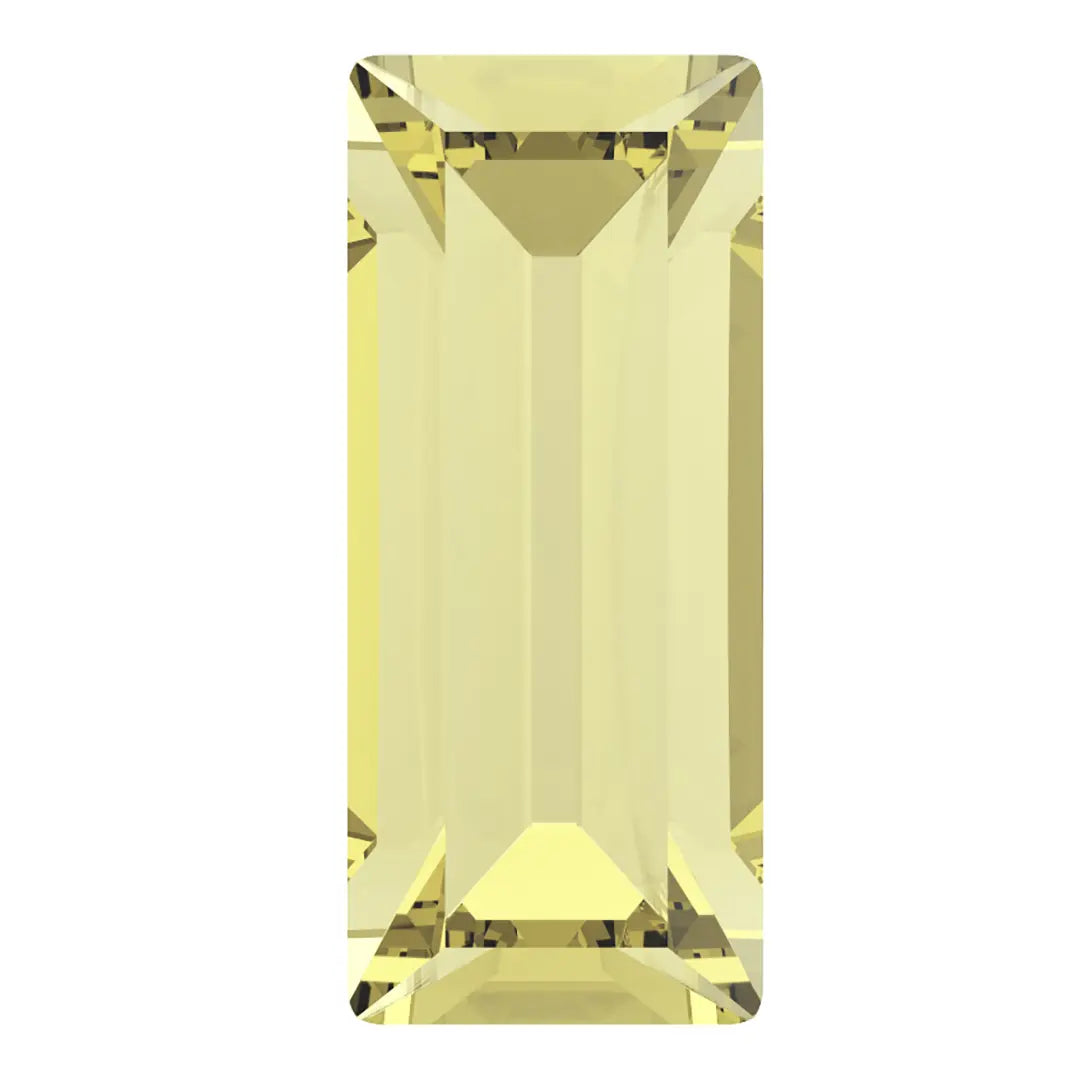 Preciosa Fancy Stones Baguette Jonquil - Bluestreak Crystals