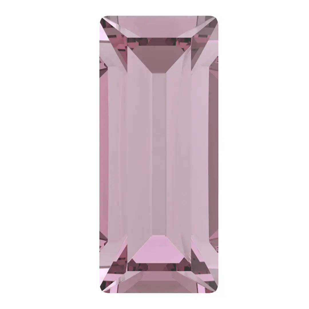 Preciosa Fancy Stones Baguette Light Amethyst - Bluestreak Crystals
