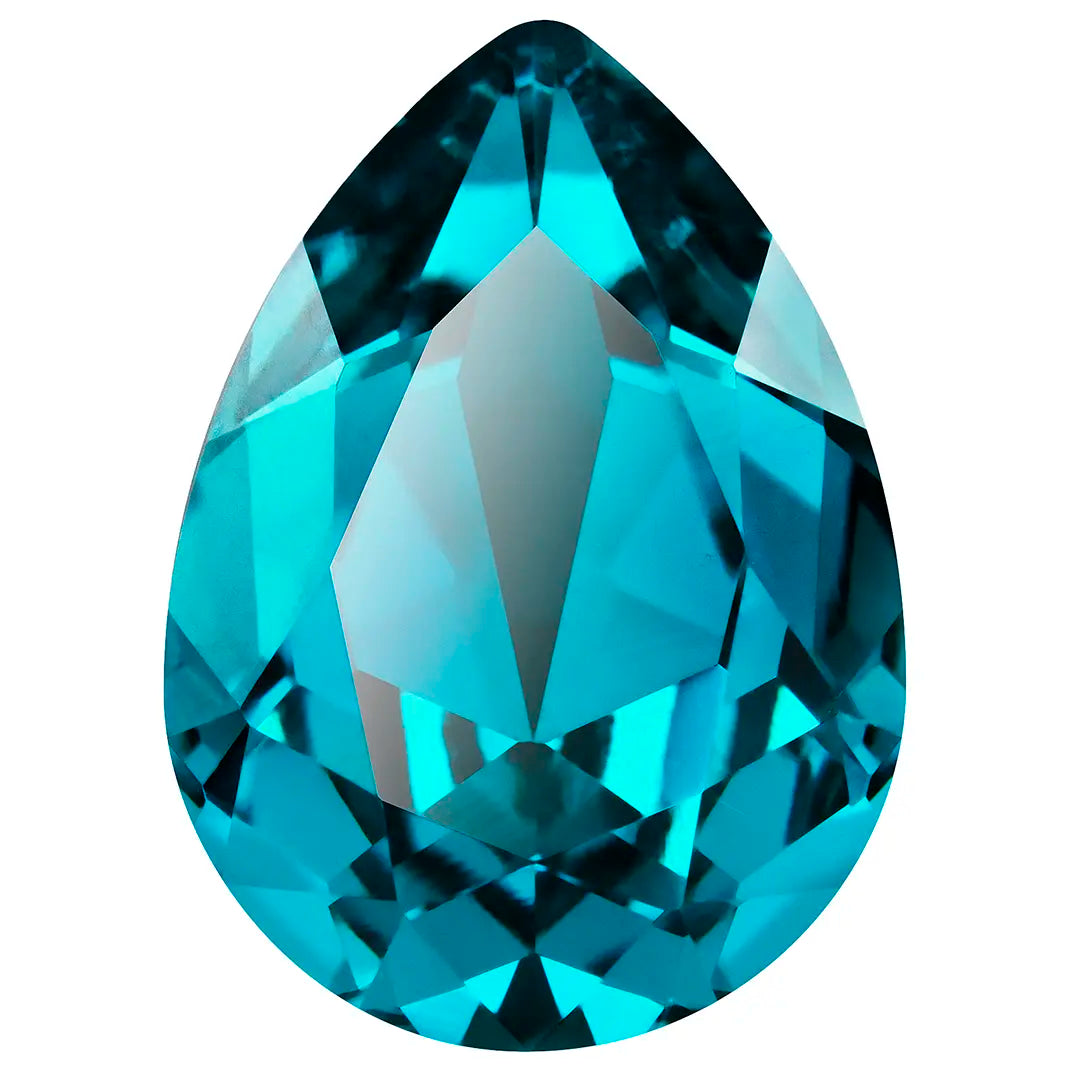 Preciosa Fancy Stones Baroque Pear Blue Zircon - Bluestreak Crystals
