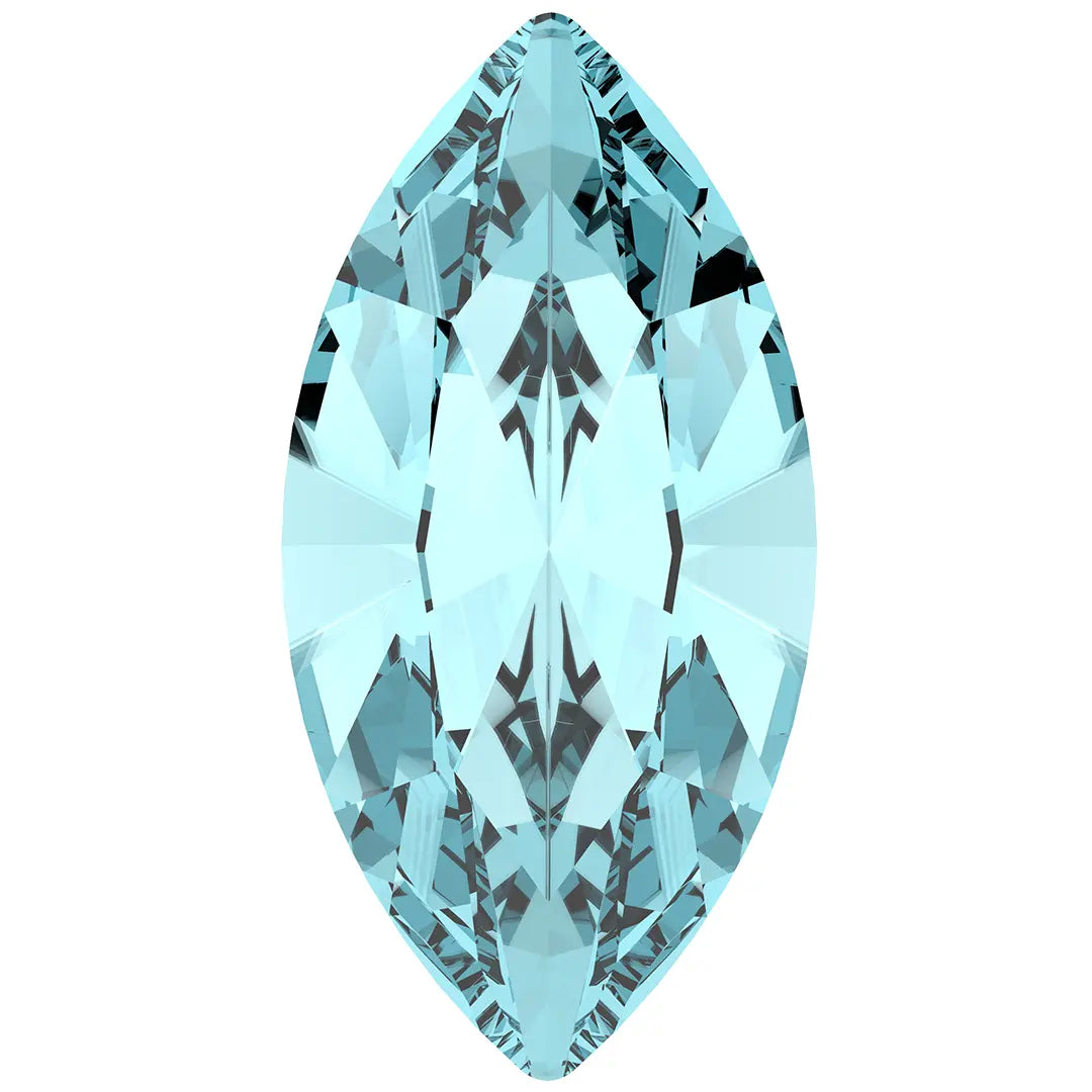 Preciosa Fancy Stones Navette Aqua Bohemica - Bluestreak Crystals