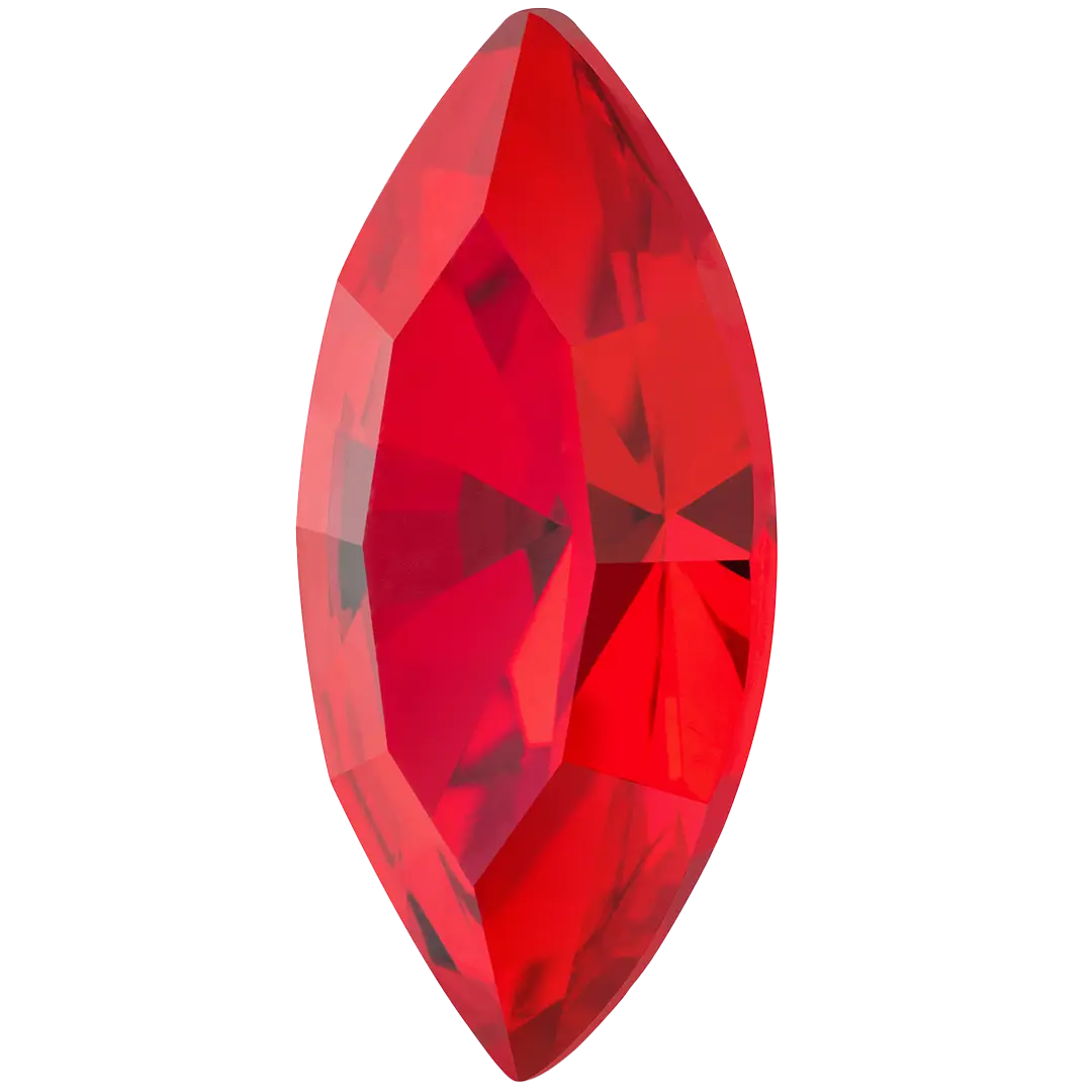 Preciosa Fancy Stones Navette Light Siam - Bluestreak Crystals