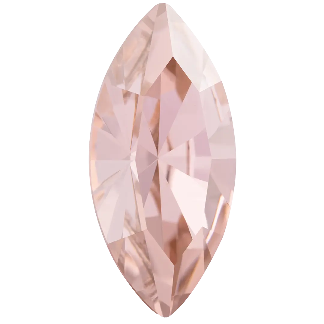 Preciosa Fancy Stones Navette Vintage Rose - Bluestreak Crystals