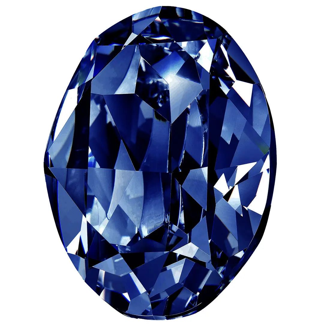 Preciosa Fancy Stones Oval Dark Indigo - Bluestreak Crystals