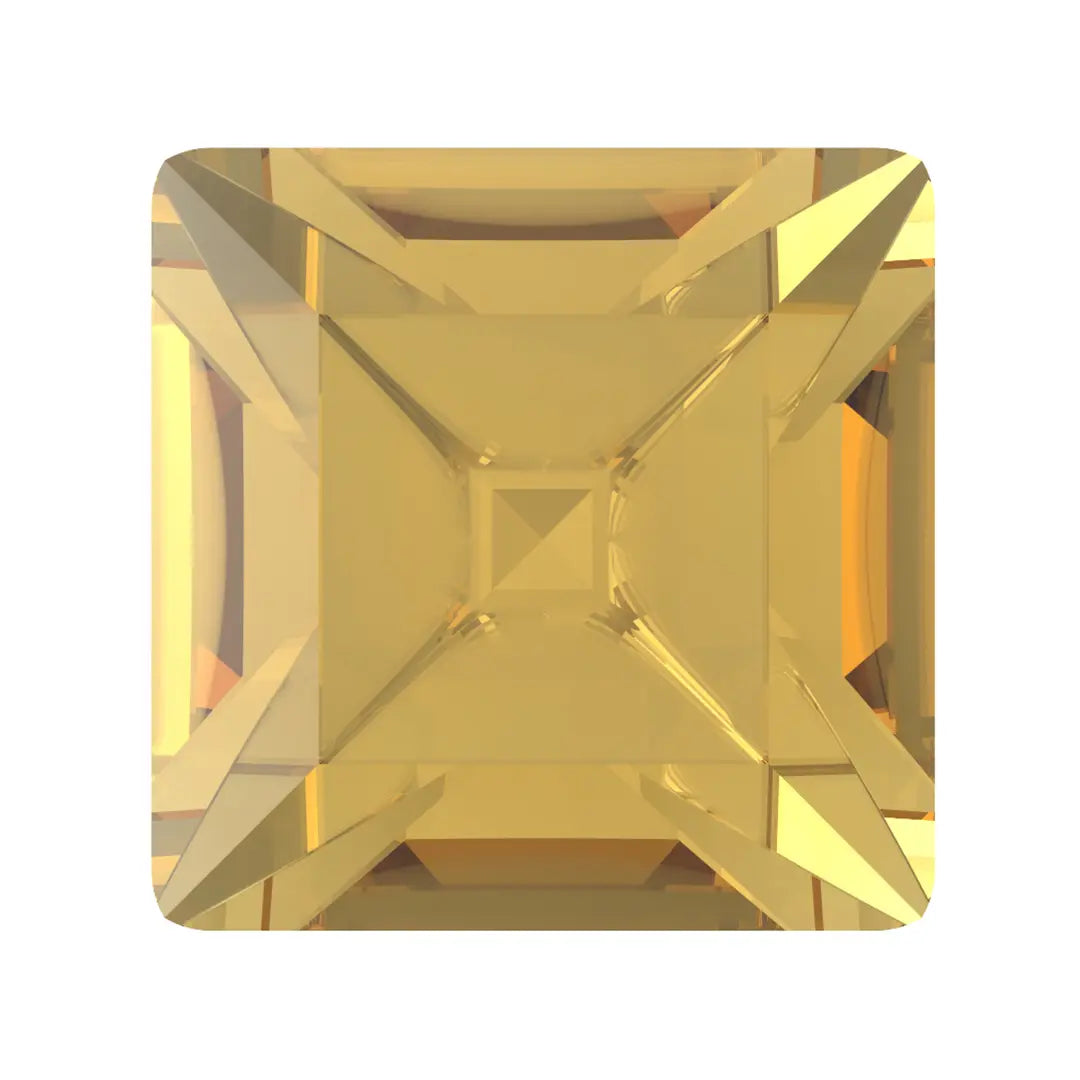 Preciosa Fancy Stones Square Topaz - Bluestreak Crystals