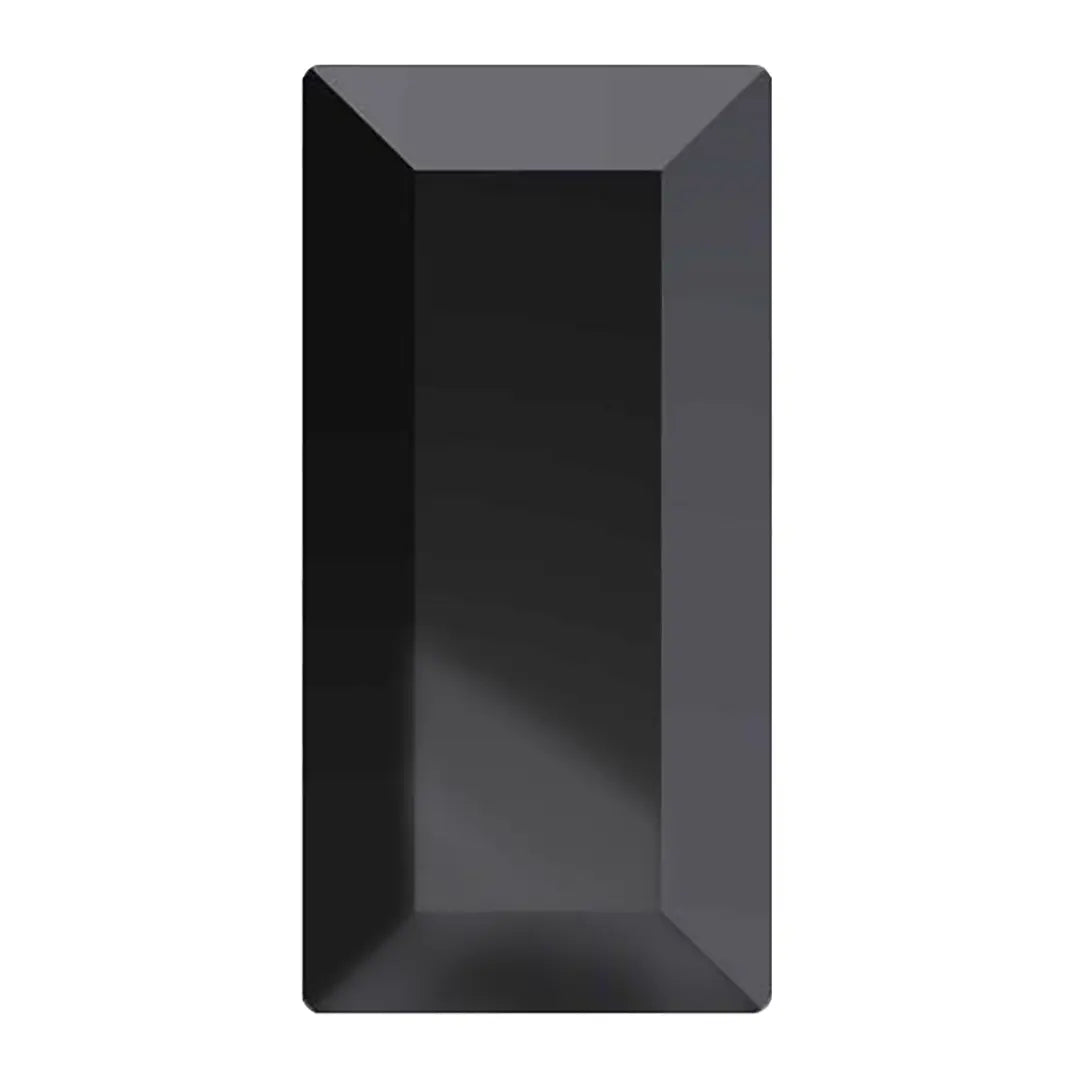 Preciosa Flat Back Crystals Non Hotfix Baguette (MAXIMA) Jet UNFOILED - Bluestreak Crystals