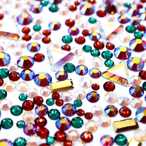 Preciosa Flat Back Crystals Non Hotfix Mix (MAXIMA) Noel - Bluestreak Crystals