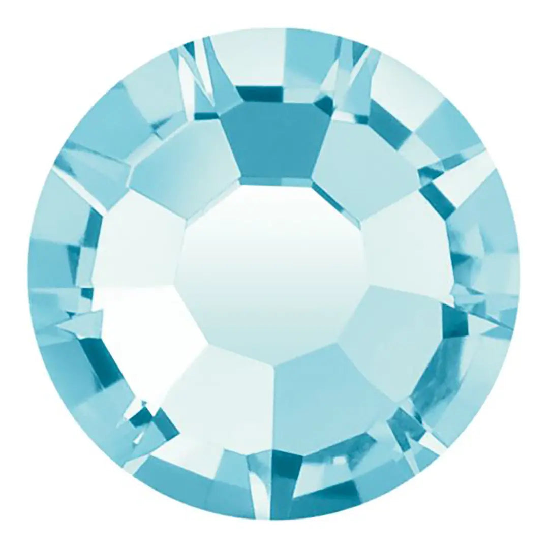 Preciosa Hotfix Flat Back Crystals (MAXIMA) Aqua Bohemica - Bluestreak Crystals