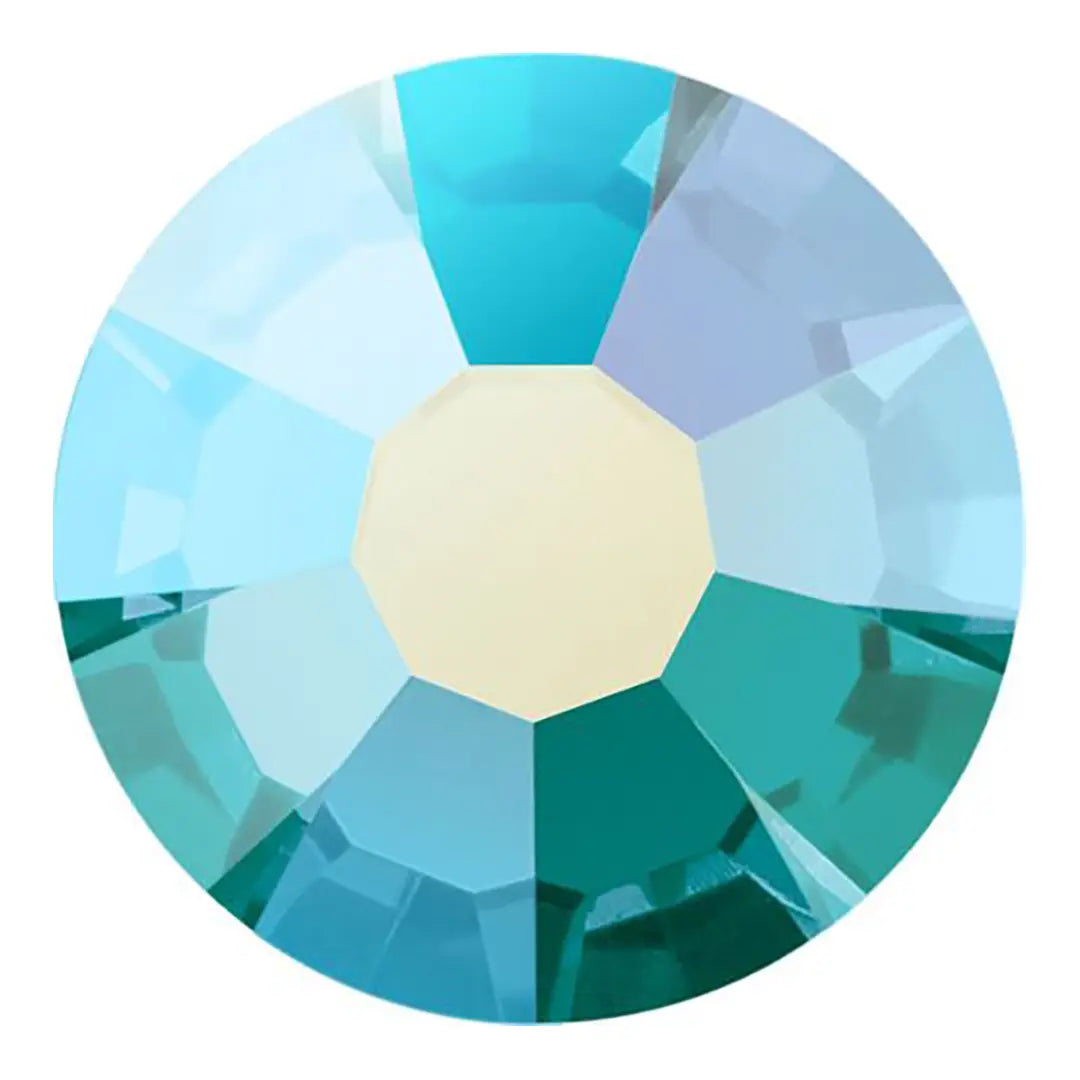 Preciosa Hotfix Flat Back Crystals (MAXIMA) Blue Zircon AB - Bluestreak Crystals
