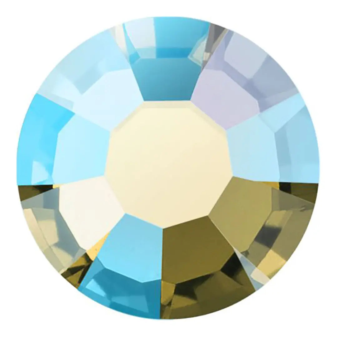 Preciosa Hotfix Flat Back Crystals (MAXIMA) Gold Beryl AB - Bluestreak Crystals