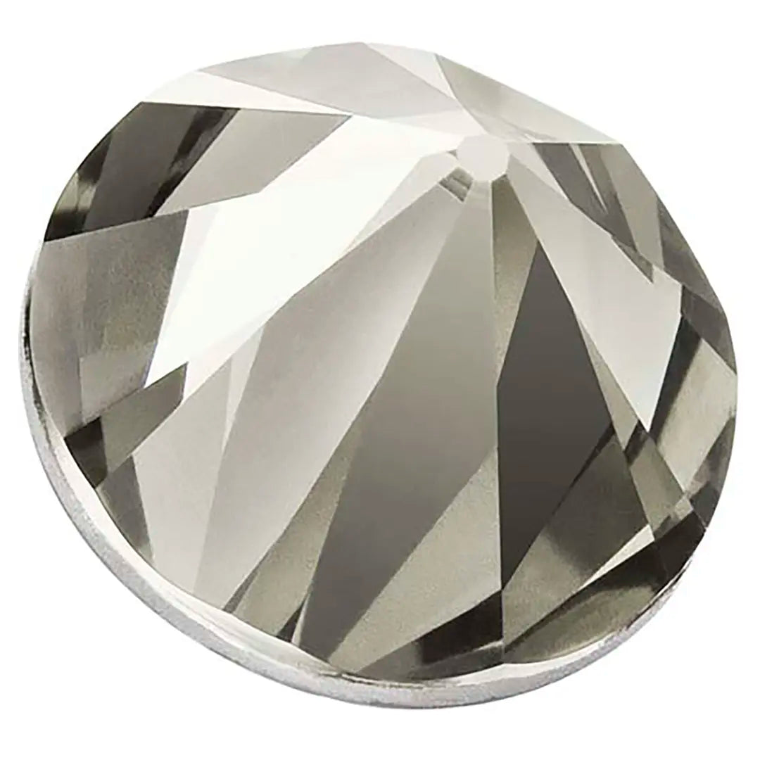 Preciosa Hotfix Flat Back Crystals Spike Cone (MAXIMA) Black Diamond - Bluestreak Crystals