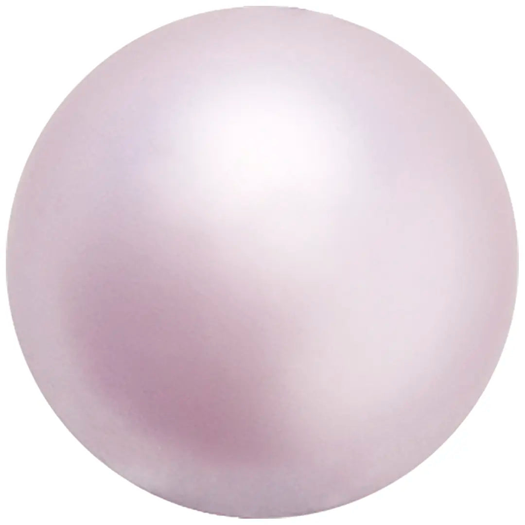 Preciosa Pearls Round (Half Drilled) Lavender - Bluestreak Crystals