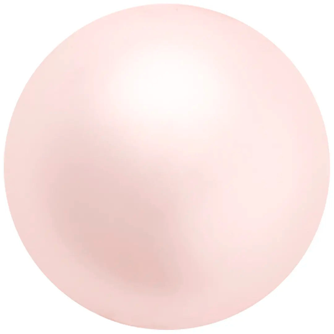 Preciosa Pearls Round (Half Drilled) Rosaline - Bluestreak Crystals