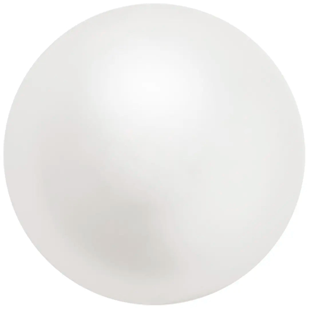Preciosa Pearls Round (Half Drilled) White - Bluestreak Crystals