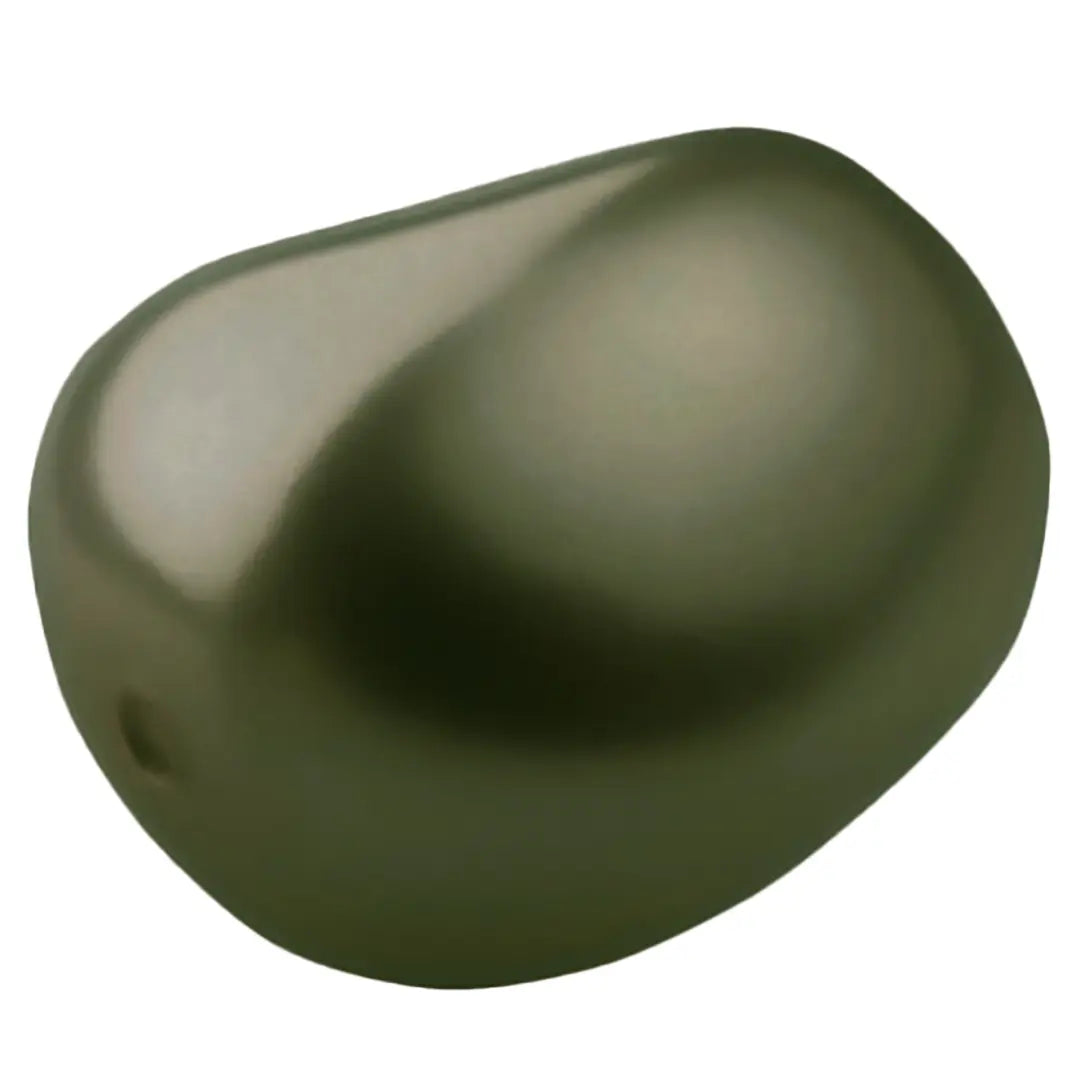 Preciosa Pearls Elliptic Dark Green - Bluestreak Crystals
