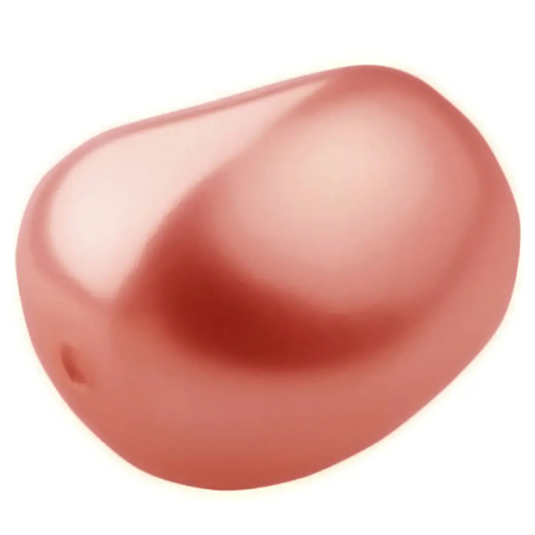 Preciosa Pearls Elliptic Salmon Rose - Bluestreak Crystals