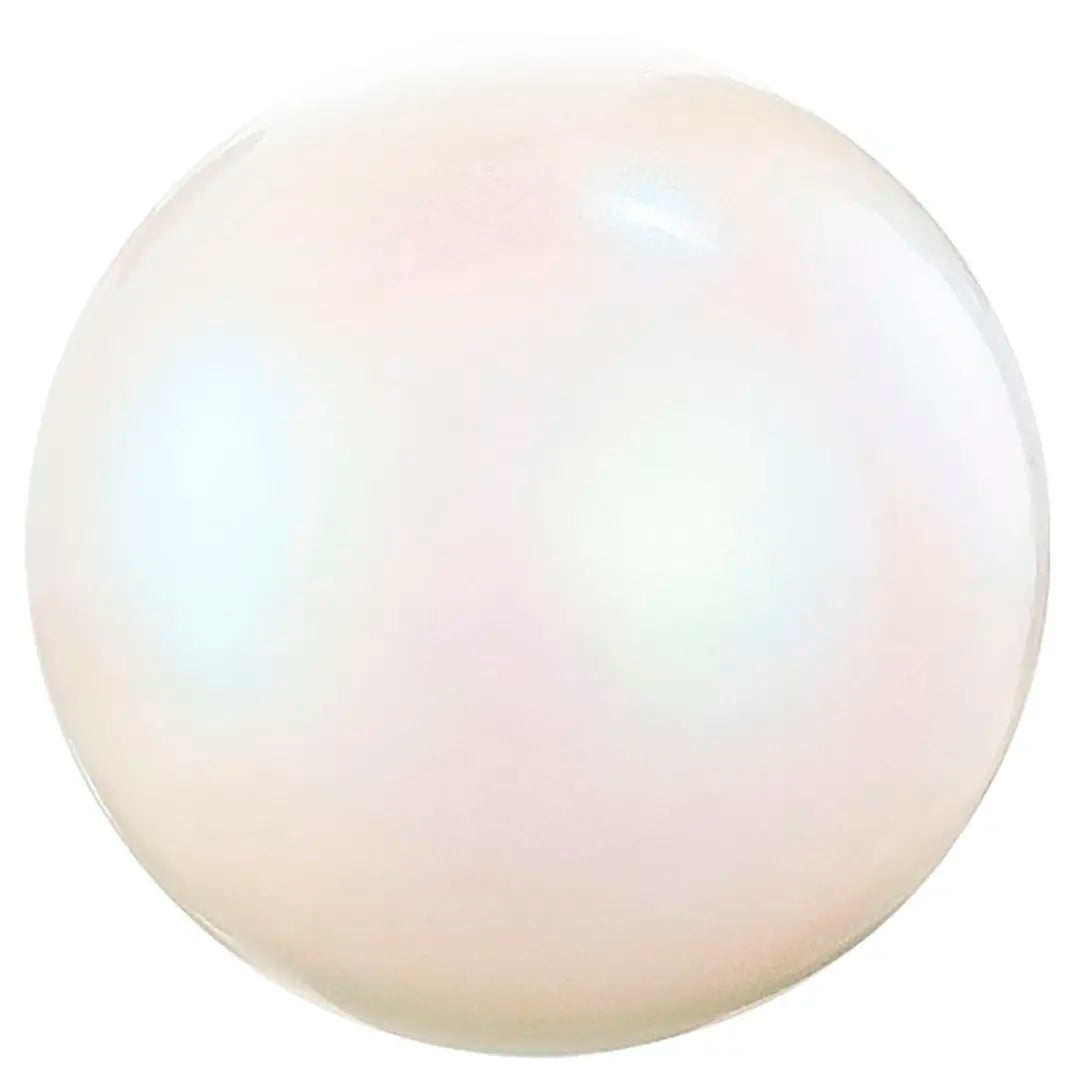 Preciosa Pearls Round (Half Drilled) Pearlescent White - Bluestreak Crystals