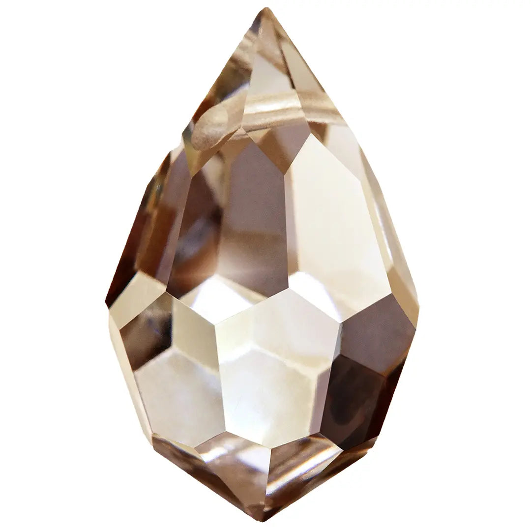 Preciosa Pendants Drop (681) Smoked Topaz - Bluestreak Crystals
