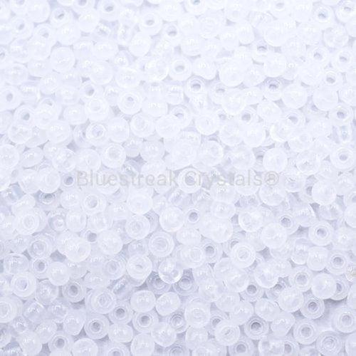 Preciosa Seed Beads Rocaille Alabaster White - Bluestreak Crystals