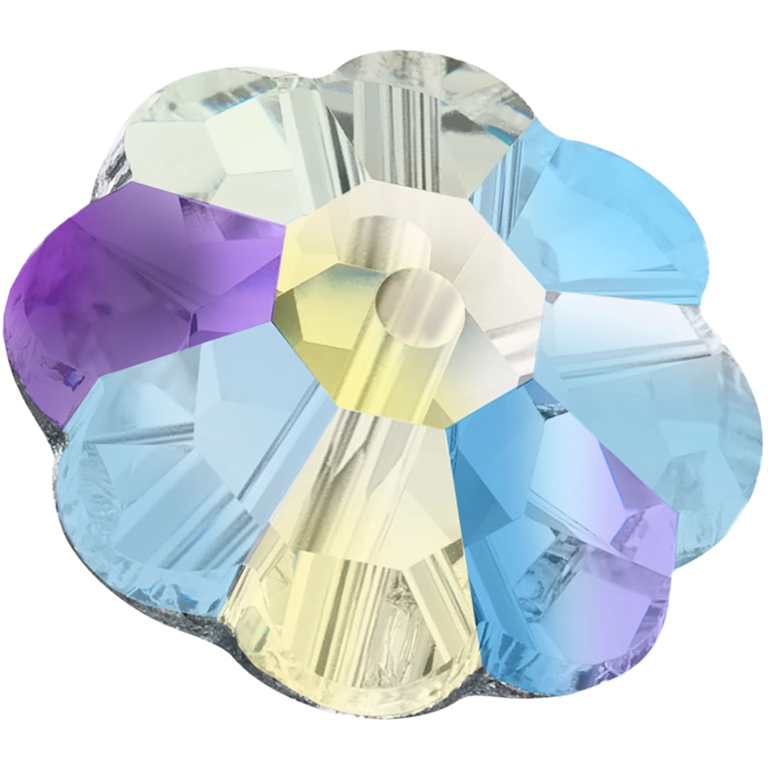 Preciosa Sew On Crystals Flower Crystal AB - Bluestreak Crystals