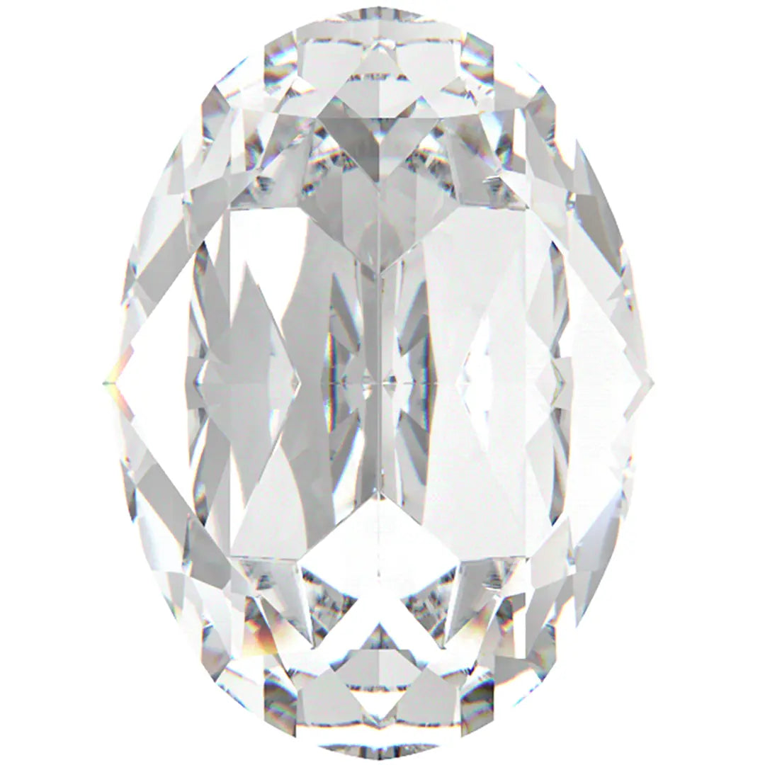 Preciosa Single Stone Setting Oval in Gold - Bluestreak Crystals