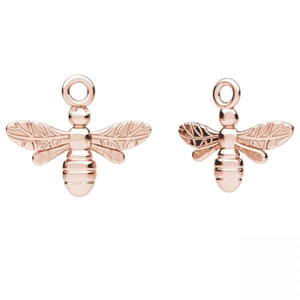 Rose Gold Plated (18k) Sterling Silver Bee Charm - Bluestreak Crystals