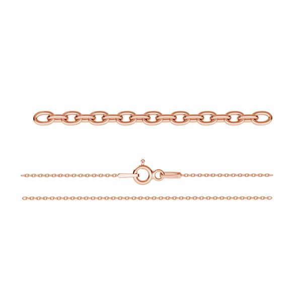 Rose Gold Plated (18k) Sterling Silver Trace Chain - Bluestreak Crystals