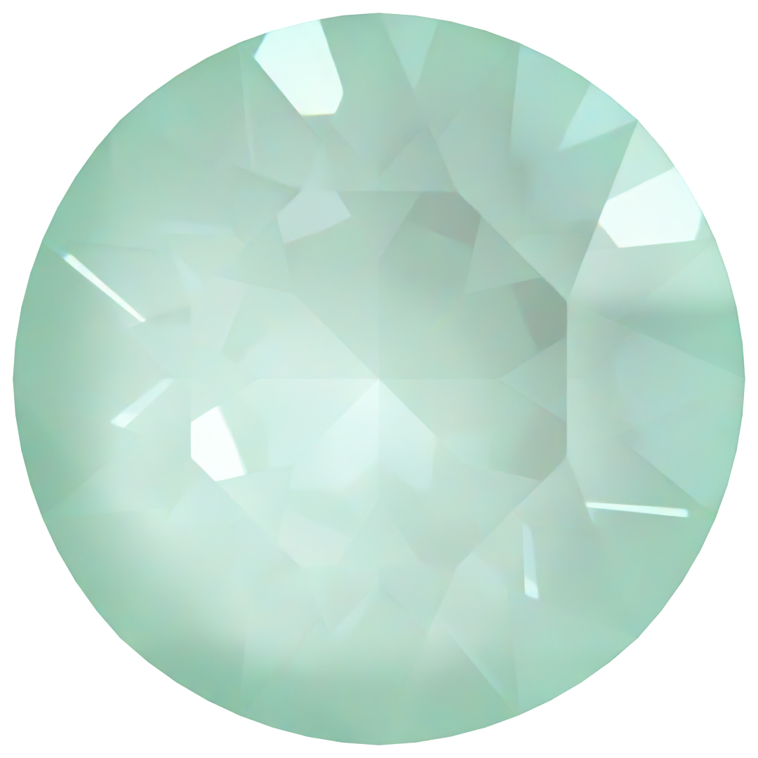 Serinity Chatons Round Stones (1028 & 1088) Crystal Soft Mint Ignite - Bluestreak Crystals