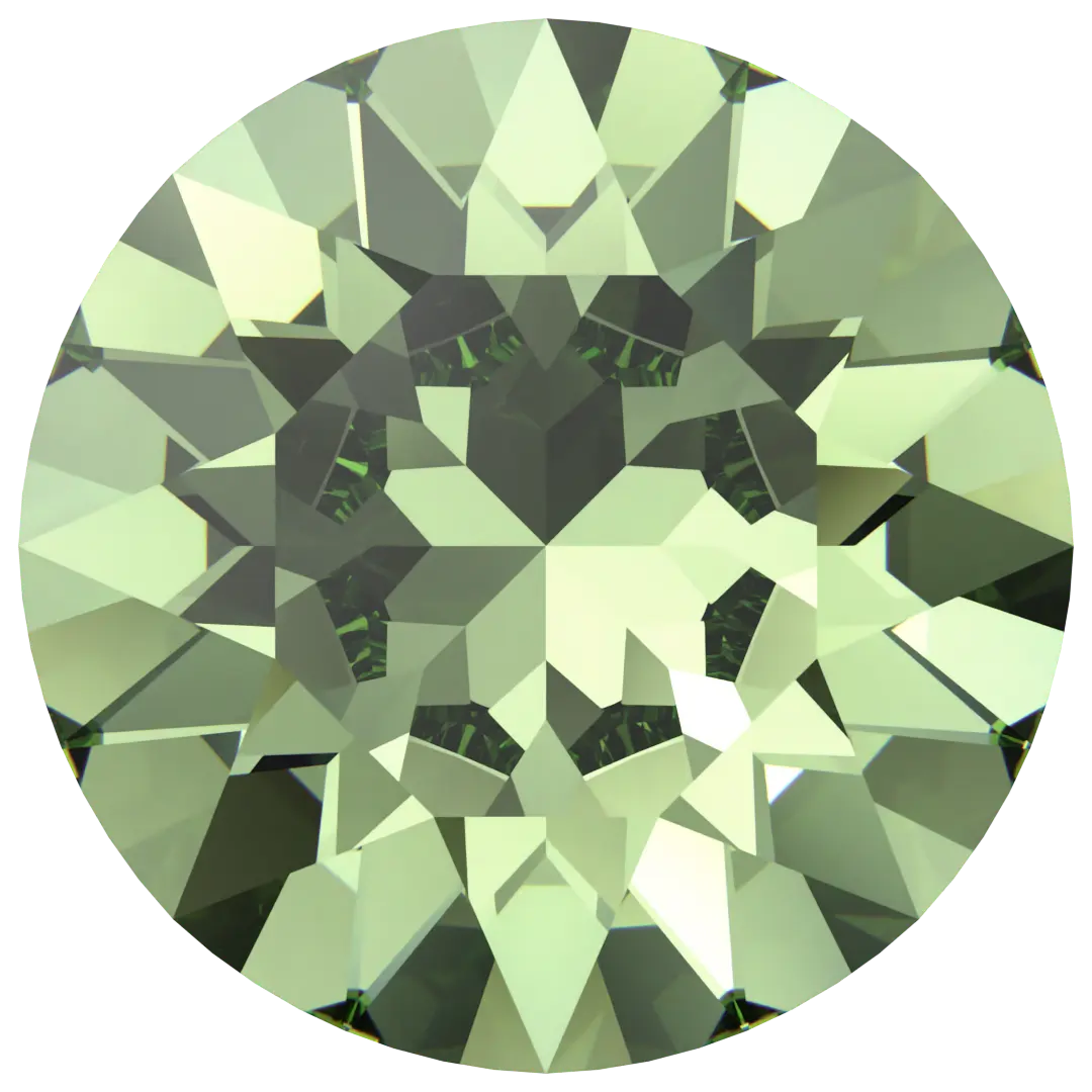 Serinity Chatons Round Stones (1028 & 1088) Dark Peridot - Bluestreak Crystals