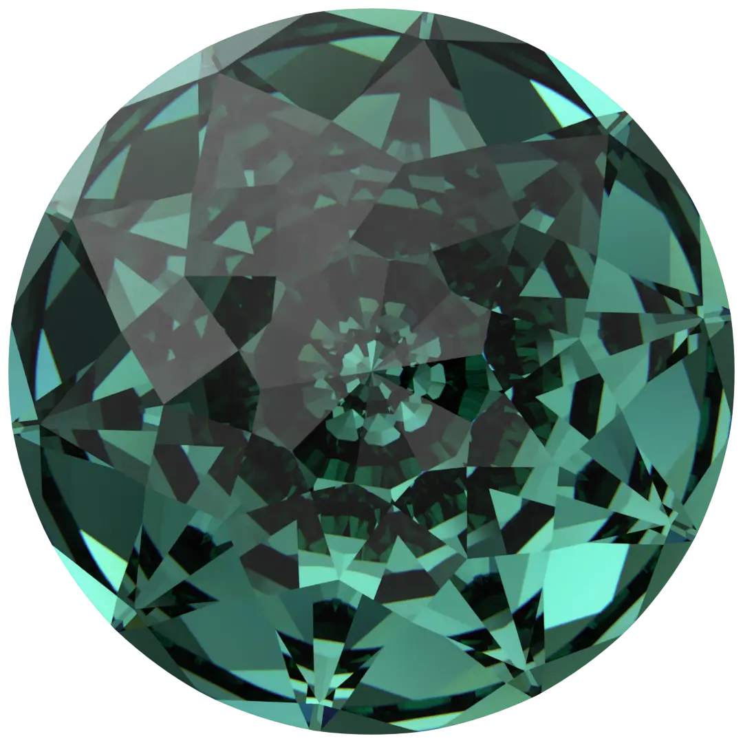 Serinity Chatons Round Stones Brilliant (1400) Emerald - Bluestreak Crystals
