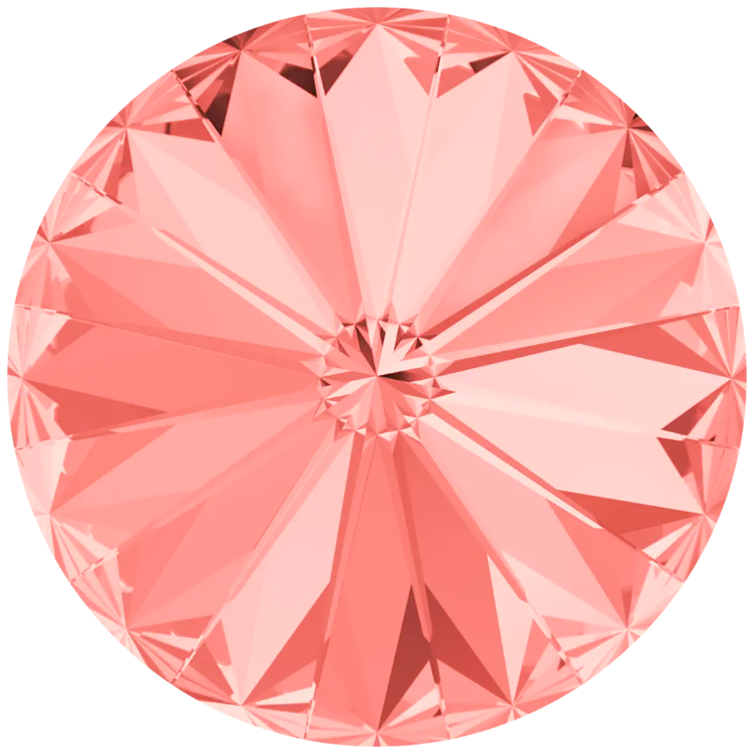 Swarovski Chatons Round Stones Rivoli (1122) Rose Peach - Bluestreak Crystals