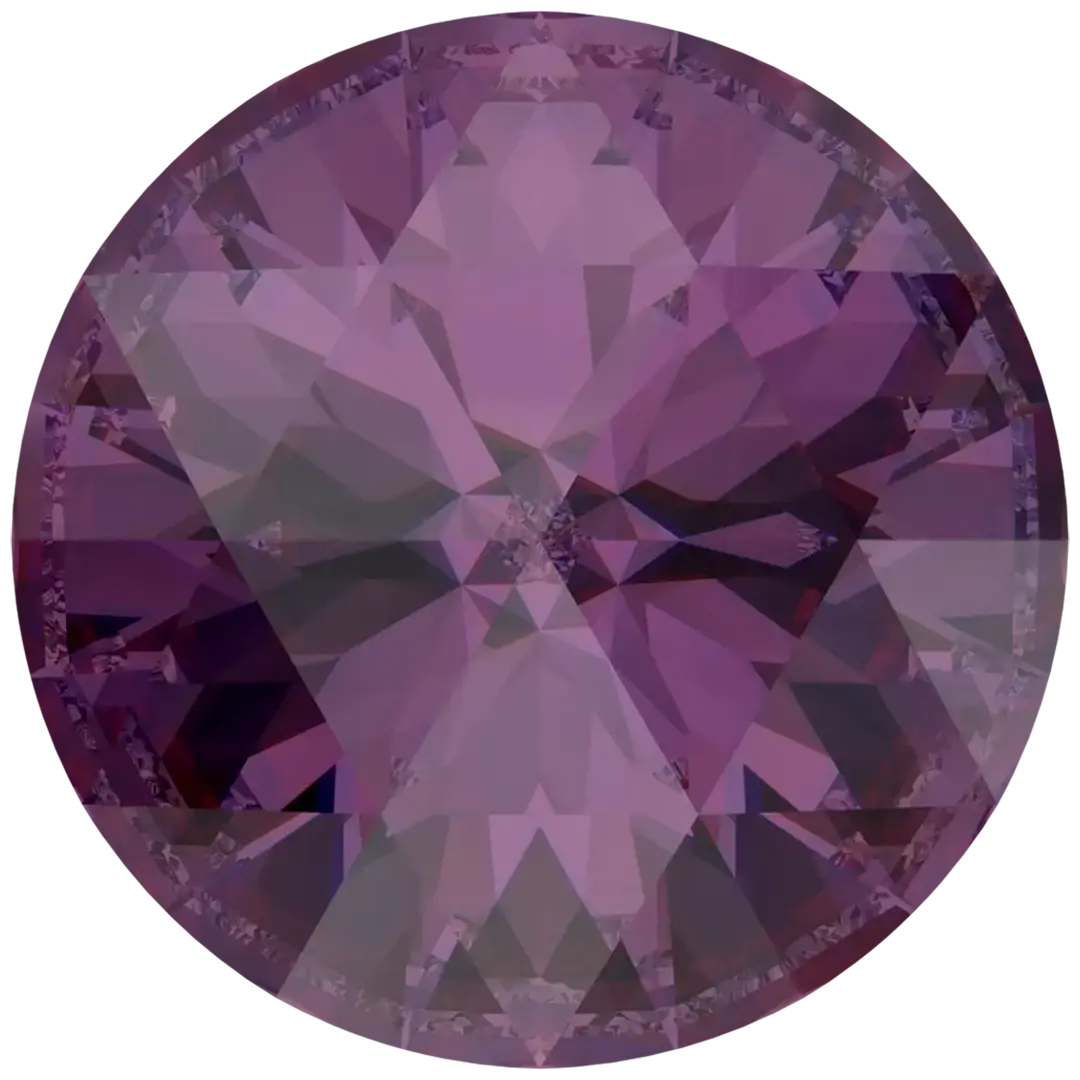 Serinity Chatons Round Stones Rose Cut (1401) Amethyst Ignite UNFOILED - Bluestreak Crystals