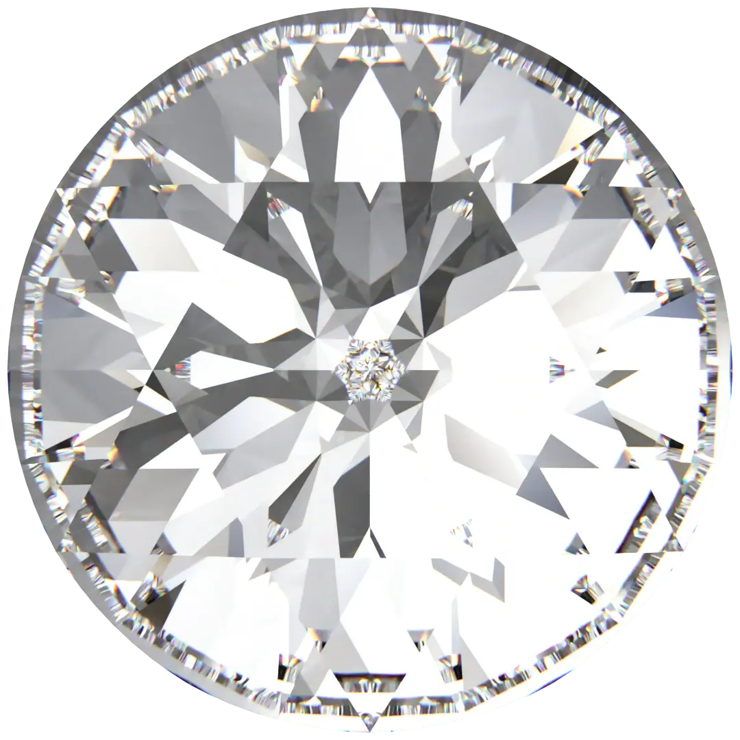 Serinity Chatons Round Stones Rose Cut (1401) Crystal - Bluestreak Crystals