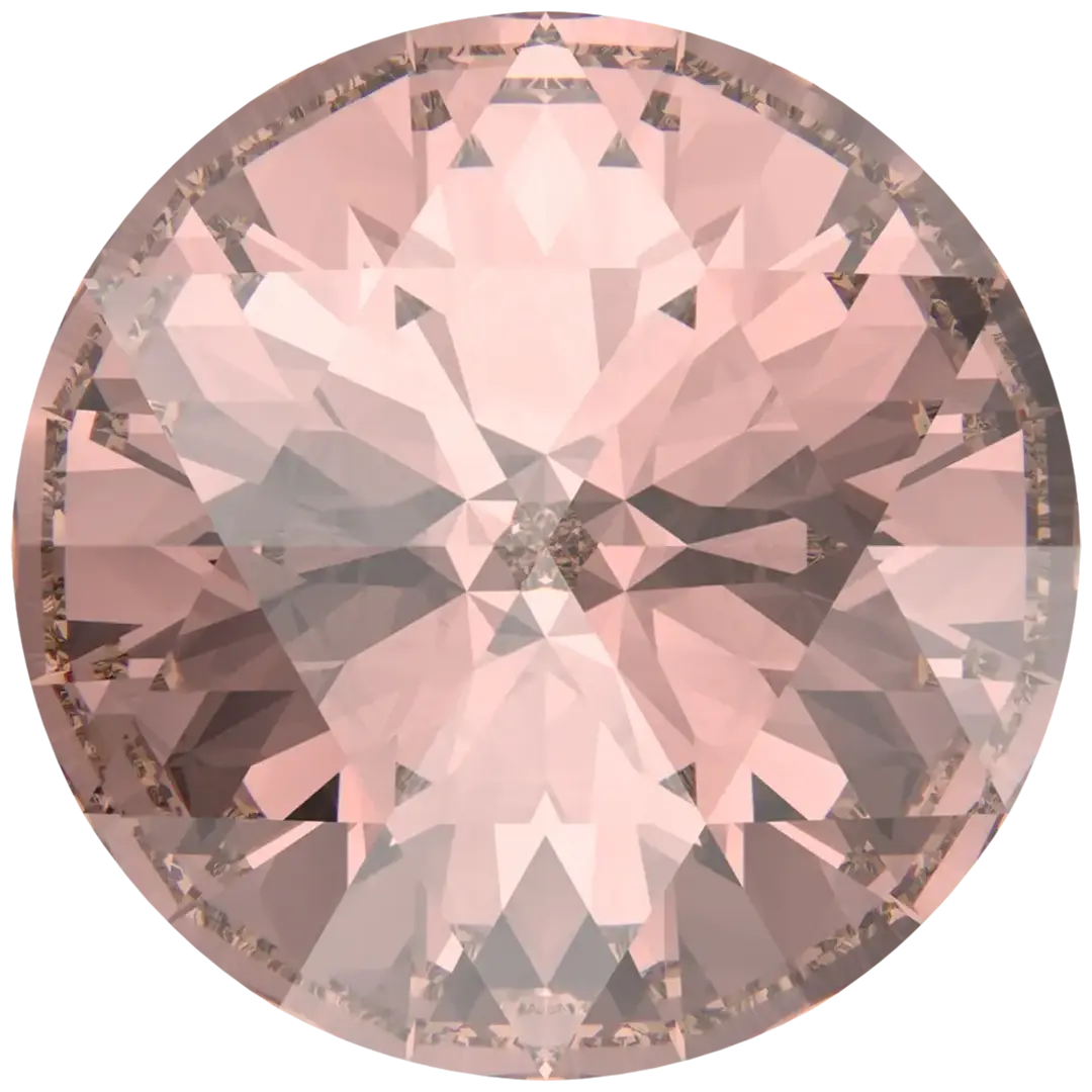 Serinity Chatons Round Stones Rose Cut (1401) Vintage Rose - Bluestreak Crystals