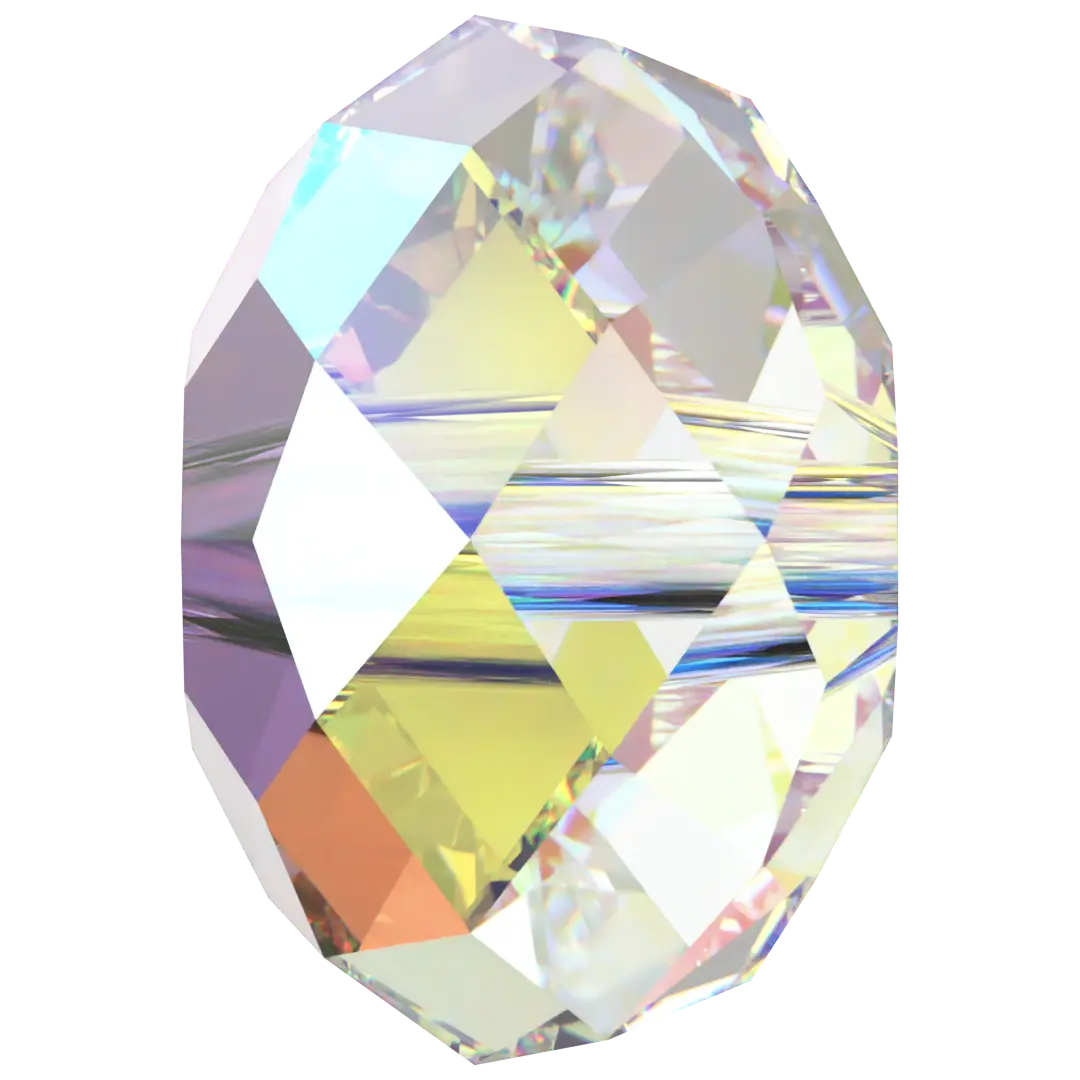 Serinity Crystal Beads Briolette (5040) Crystal AB - Bluestreak Crystals