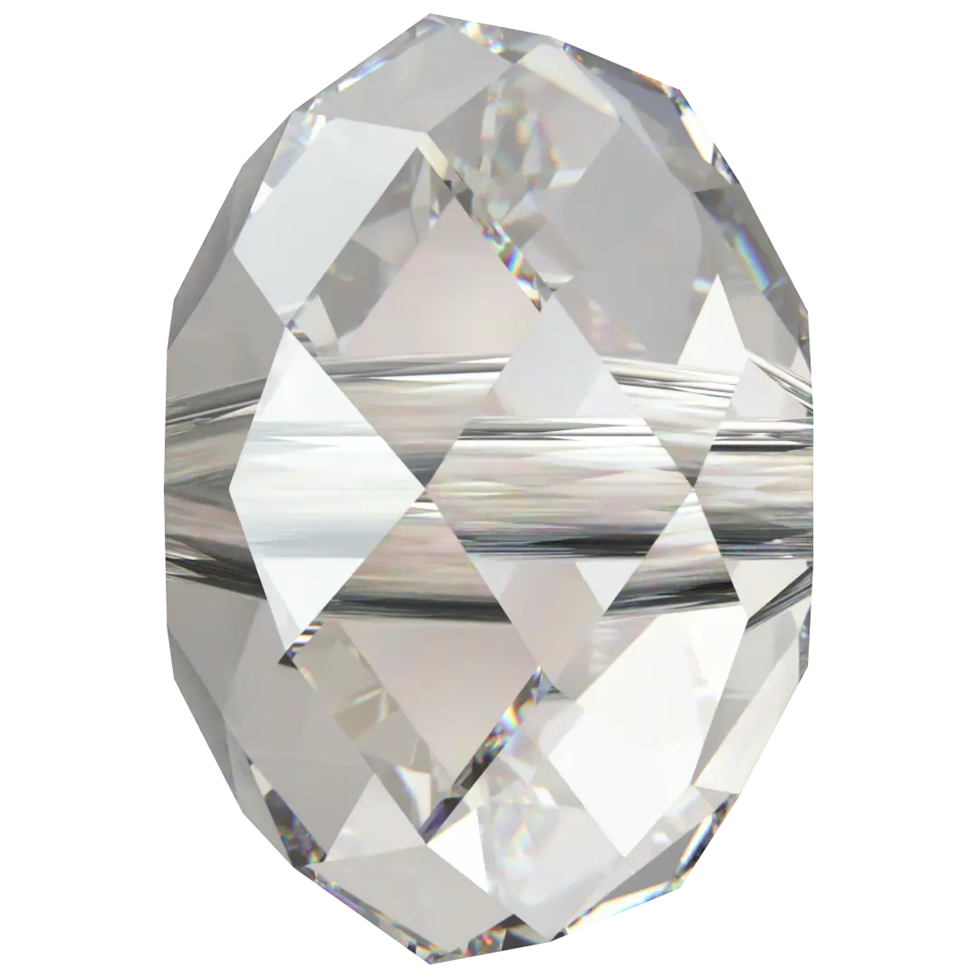 Serinity Crystal Beads Briolette (5040) Crystal Silver Shade - Bluestreak Crystals