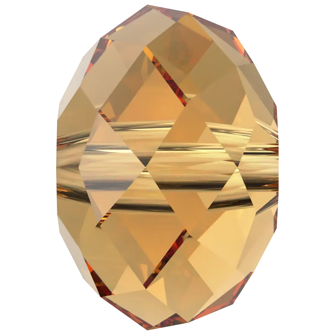 Serinity Crystal Beads Briolette (5040) Topaz - Bluestreak Crystals