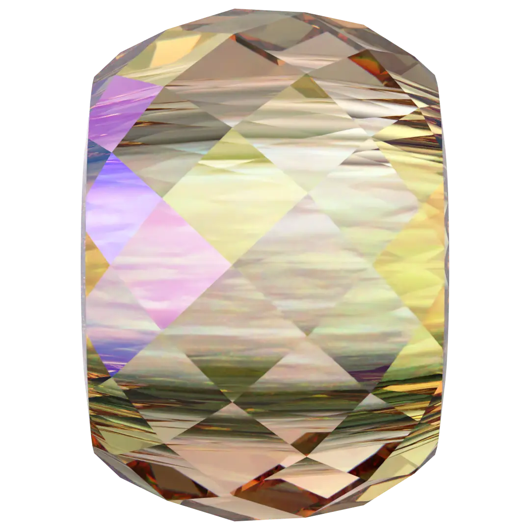 Serinity Crystal Beads Briolette XXL Hole (5043) Light Colorado Topaz Shimmer 2X - Bluestreak Crystals