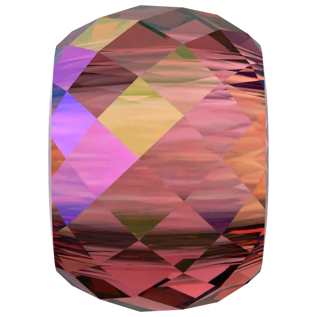 Serinity Crystal Beads Briolette XXL Hole (5043) Scarlet Shimmer 2X - Bluestreak Crystals
