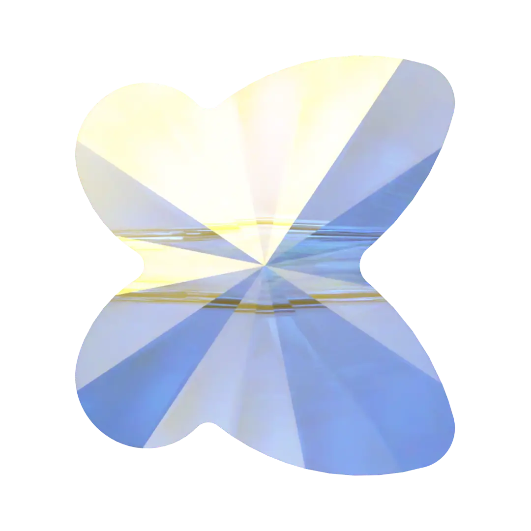 Serinity Crystal Beads Butterfly (5754) Crystal AB - Bluestreak Crystals