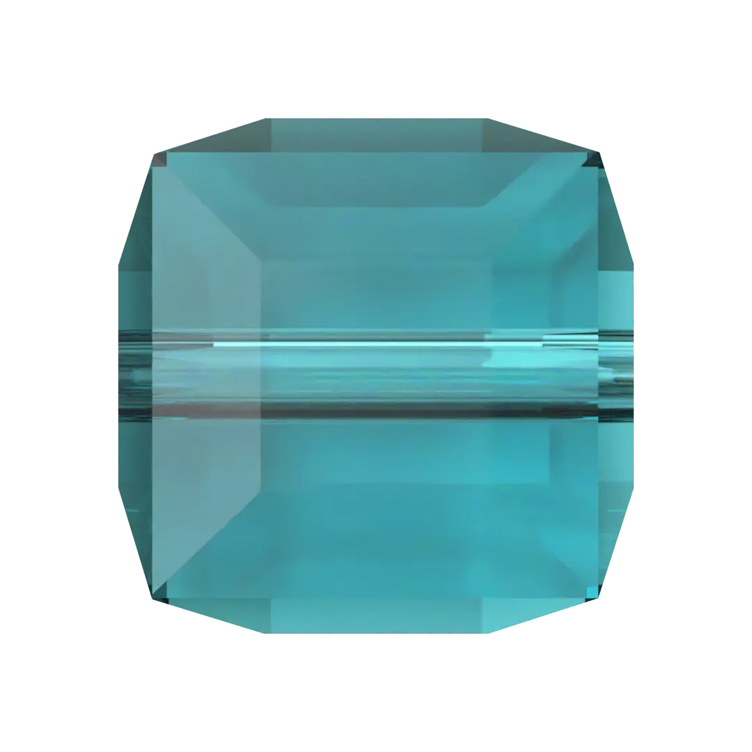 Serinity Crystal Beads Cube (5601) Blue Zircon - Bluestreak Crystals
