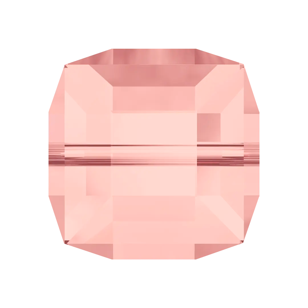 Serinity Crystal Beads Cube (5601) Blush Rose - Bluestreak Crystals