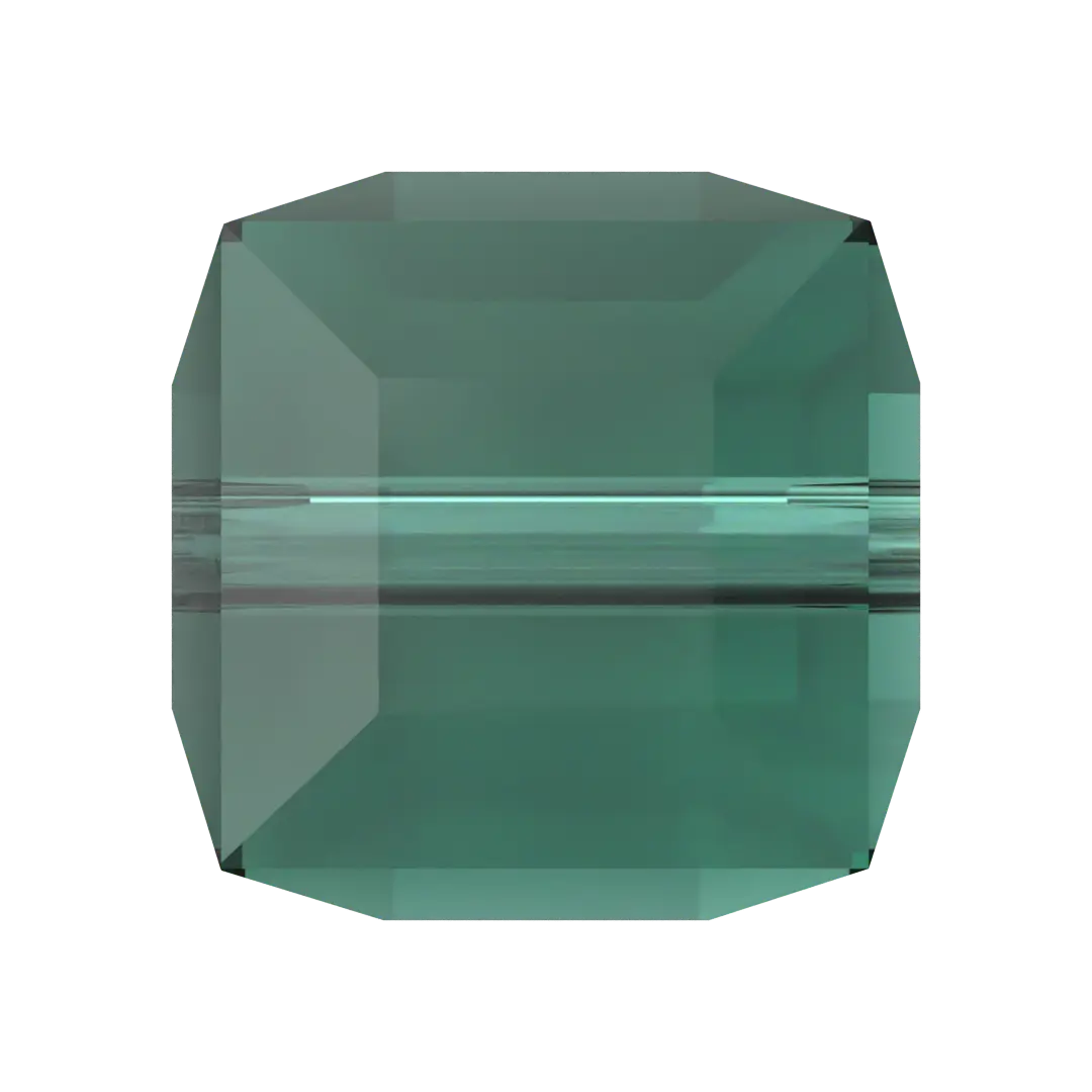 Serinity Crystal Beads Cube (5601) Emerald - Bluestreak Crystals